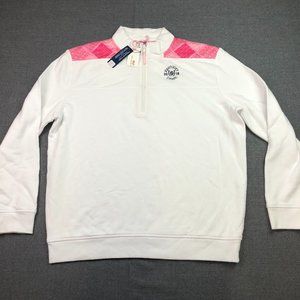 Vineyard Vines Sweater Womens Large 144th Kentucky Derby Quarter Zip Pullover
